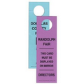 2-1/2"x8" Fluorescent Mirror Hanger Parking Pass